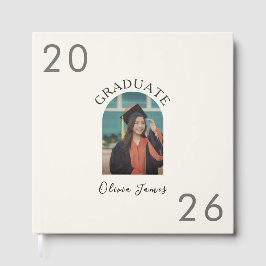 Visitas Libro de Firmas de Graduación de Arco Minimalista