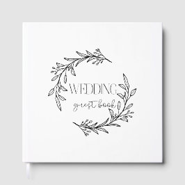 Visitas Libro de Firmas para Invitados de Boda de Corona B