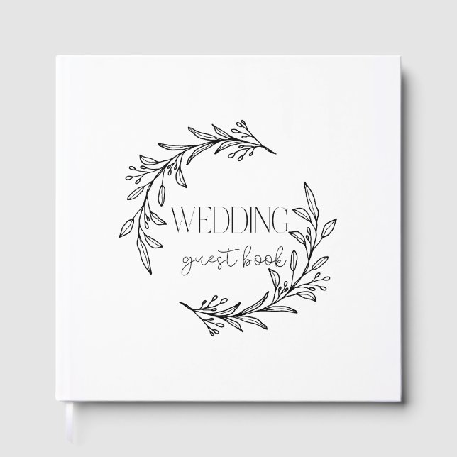 Visitas Libro de Firmas para Invitados de Boda de Corona B (Anverso)