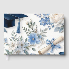 Visitas Libro de firmas para invitados de graduación flora