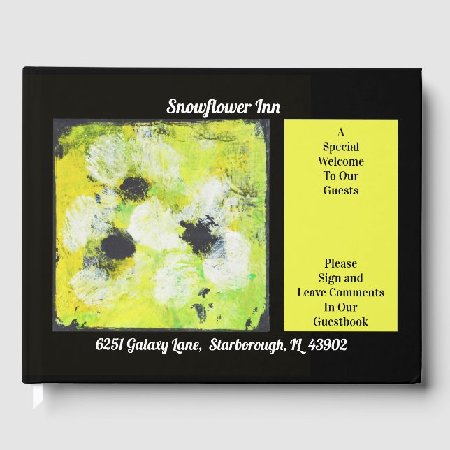 Visitas Libro de invitaciones para alquilar una flor de ni (Anverso)