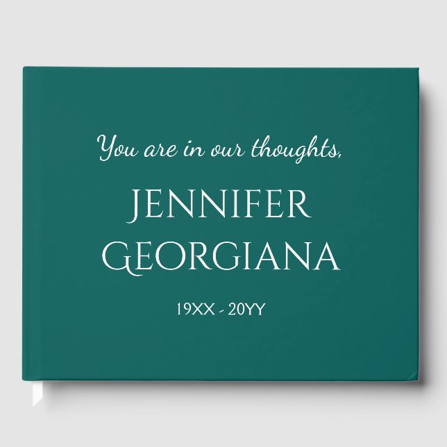 Visitas Libro de invitado básico y simple (Anverso)