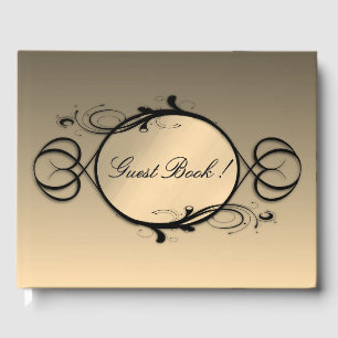 Visitas Libro de invitado de Boda Golden Mirror Fantasy
