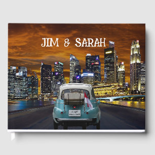 Visitas Libro de invitado de boda personalizado "coche rec