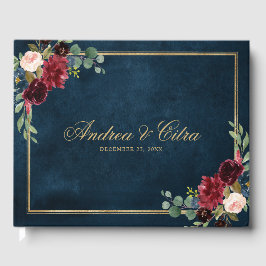 Visitas Libro de invitado de Bodas de floral de la Marina 