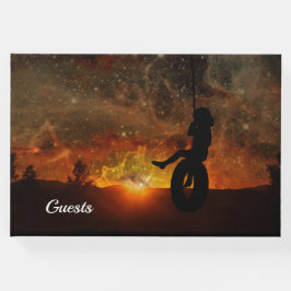 Visitas Libro de Invitado de Child In Tire Swing