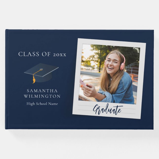 Visitas Libro de invitado de Fiesta de Graduación de guión (Anverso)