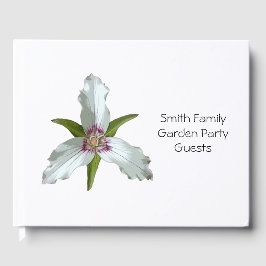 Visitas Libro de invitado de flores silvestres Trillium Sp