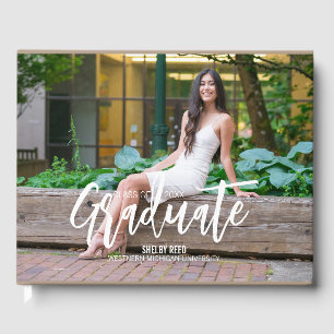 Visitas Libro de invitado de fotos de graduación de Casual