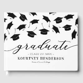 Visitas Libro de invitado de graduación simple en blanco n