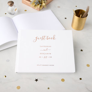 Visitas Libro de invitados de boda con decoración moderna