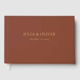 Visitas Libro de invitados de boda sencillo, Lino Libro de