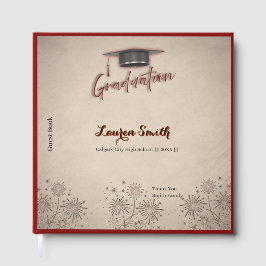 Visitas Libro de invitados de graduación Recuerdo moderno