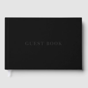 Visitas Libro de invitados de papel de aluminio con texto