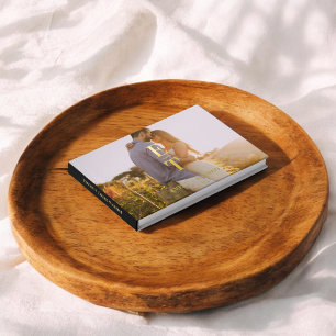 Visitas Libro de invitados Monogram Elegant Photo Boda