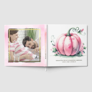 Visitas Libro de invitados para baby shower de calabaza ro