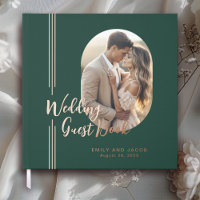 Libro de invitados para Bodas de fotografía oval d