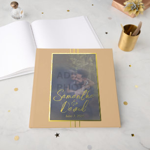 Visitas Libro de invitados para Bodas de fotografía peachy