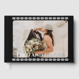 Visitas Libro de invitados para bodas de Relieve metalizad