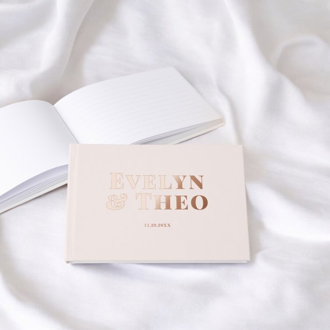 Visitas Libro de invitados para Bodas simples de Rubor con (Subido por el creador)