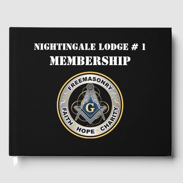 Visitas Libro de membresía de Freemason (Anverso)