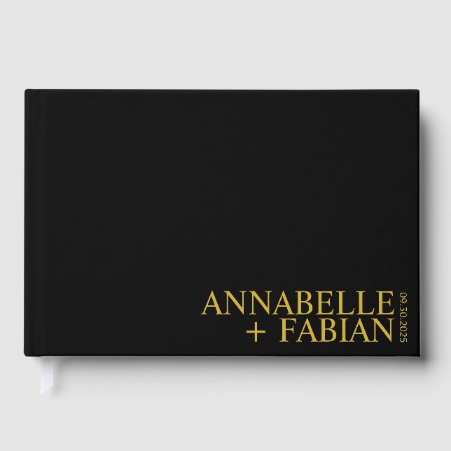 Visitas Libro de personalizados, Boda de lujo personalizad (Anverso)