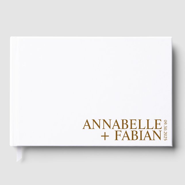 Visitas Libro de personalizados, Boda de lujo personalizad (Anverso)