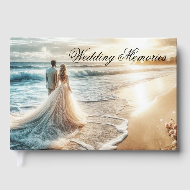 Visitas Libro de Recuerdos de Boda para Invitados (Anverso)