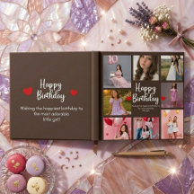 Libro de Recuerdos de Cumpleaños Personalizado par