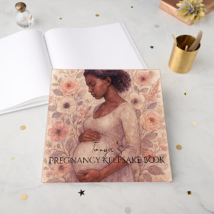 Visitas Libro de Recuerdos de Embarazo, Mujer Negra Embara