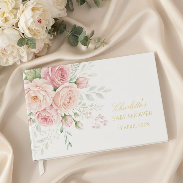 Visitas Libro de Recuerdos de Flores Personalizado para In (Subido por el creador)