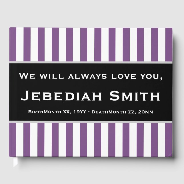 Visitas Libro de Recuerdos Elegante y Básico (Anverso)