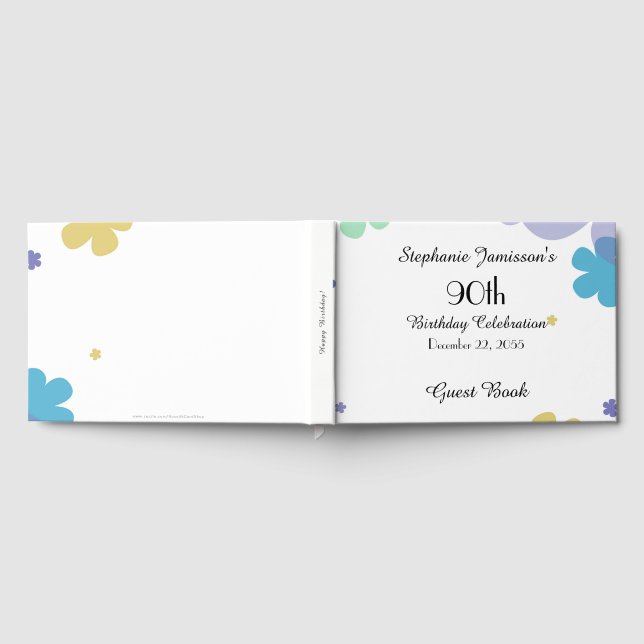 Visitas Libro de Recuerdos/Invitados Celebración de Cumple (Lleno)