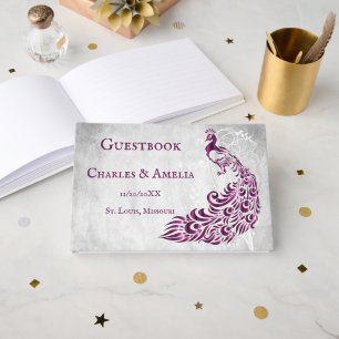 Visitas Libro Guestbook del Boda de la hoja de caldo magen