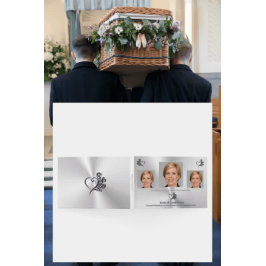 Visitas Loved One, Heart and Rosas - Libro de Condolencias