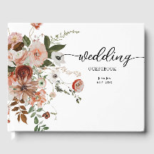 Moderno libro de Bodas Floral Bouqet