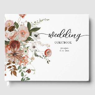 Visitas Moderno libro de Bodas Floral Bouqet
