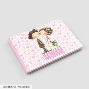 Visitas Nombre personalizado Libro de Bodas quirky