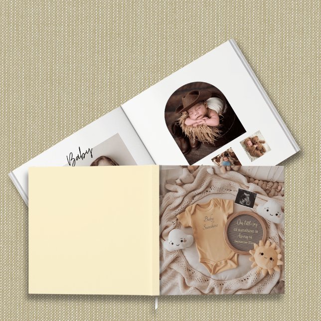 Visitas Pequeño rayo de sol Bebé libro de fotos keepsake (Subido por el creador)