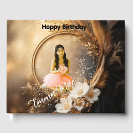 Visitas Quinceañera Celebración Personalizado Libro de Inv