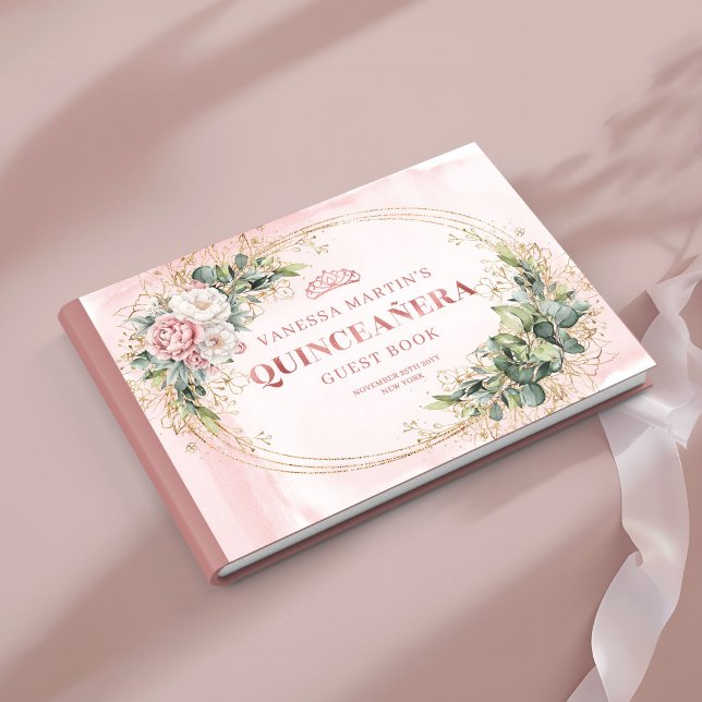 Visitas Radiante Libro de Firmas XV Años Flores y Eucalipt (Radiante Libro de Firmas XV Años Flores y Eucalipto

)