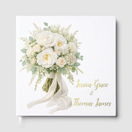 Visitas Ramo de Rosas para Libro de Firmas de Invitados