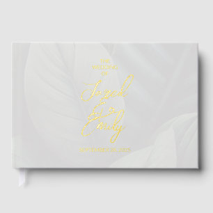 Visitas Relieve metalizado boda Moda tropical Libro de inv