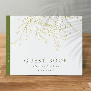 Visitas Relieve metalizado dorado desbordante libro de Bod