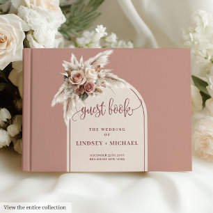 Visitas Sofisticado libro de Rosas Dusty Pampas Rosa