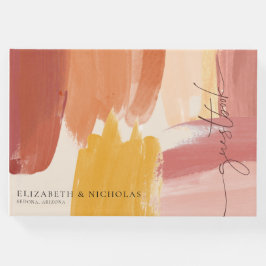 Visitas Terracotta Sunrise | Libro de Firmas de Boda