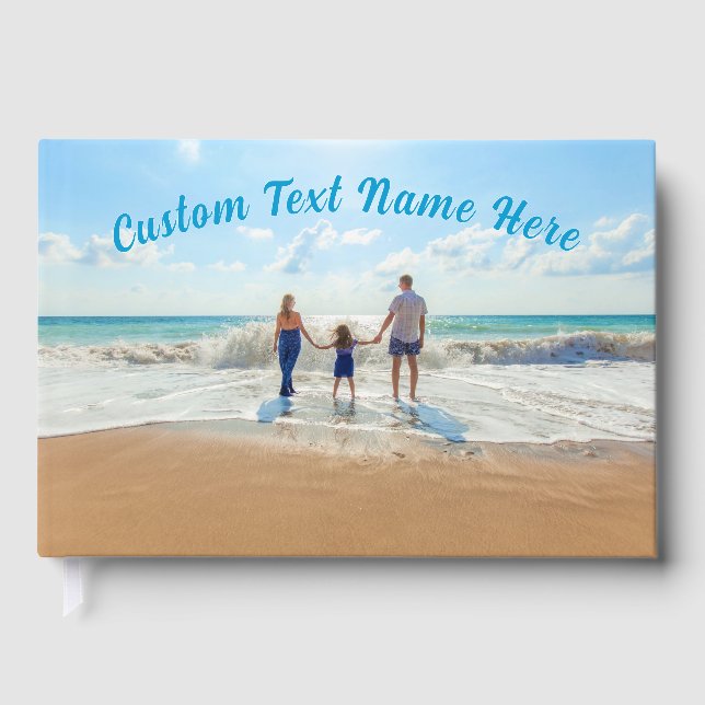 Visitas Tu libro de fotos con texto Personalizado (Anverso)
