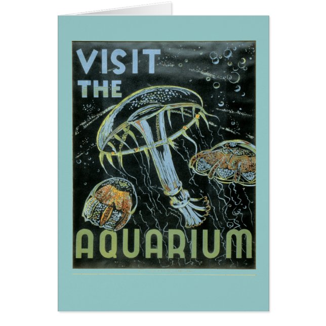 Visite el acuario - el poster de WPA - (Frente)