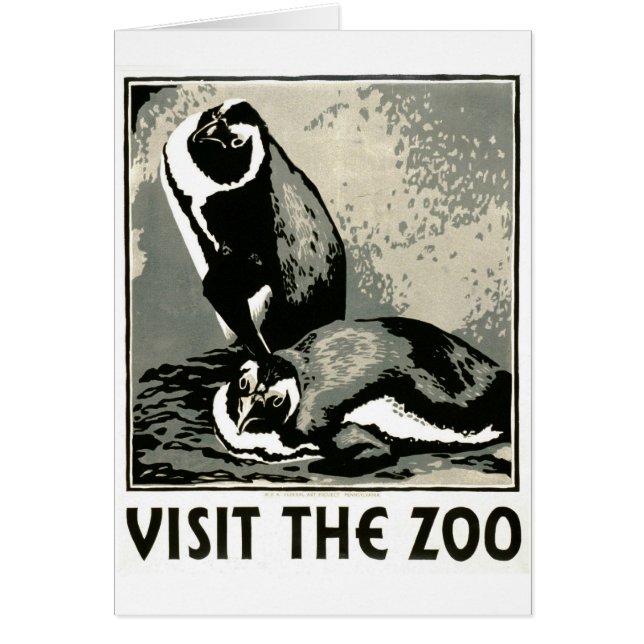 Visite el parque zoológico - el poster de WPA - (Frente)