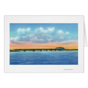 Vista a lagos lejanos del nuevo puente